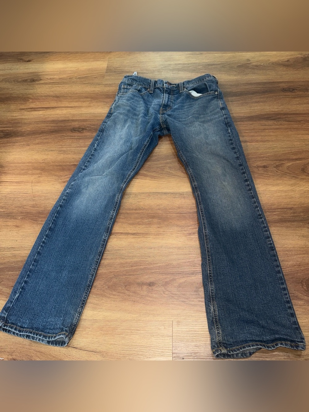 Levi Strauss Bootcut Jeans Mens 29x30 Blue Dark Wash Denim